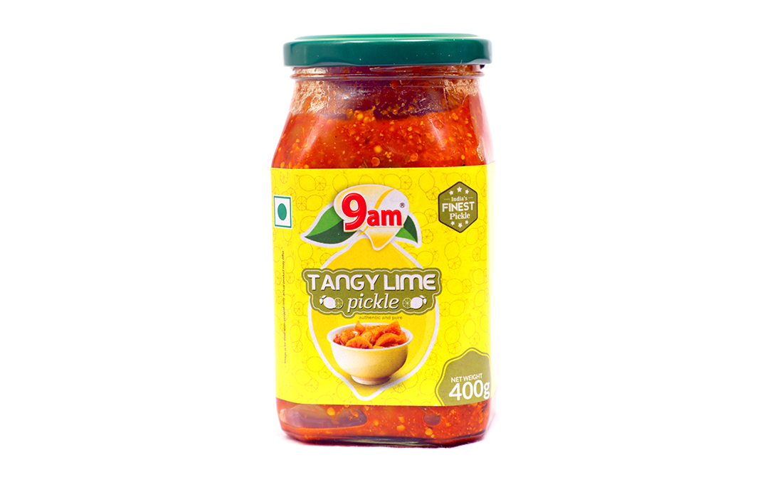 9am Tangy Lime Pickle    Glass Jar  400 grams
